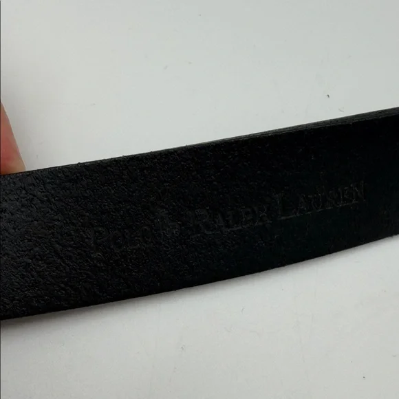 Polo Ralph Lauren Men's Black Leather Belt - Picture 8 of 16